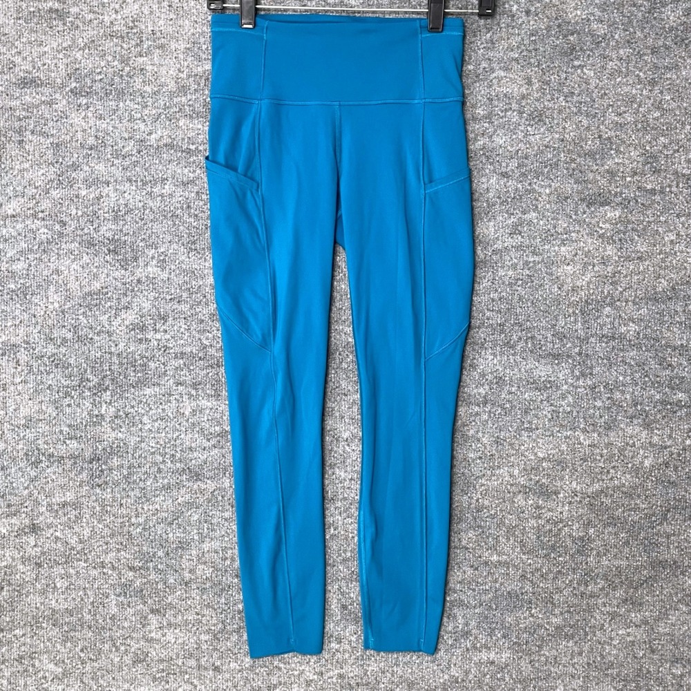 Lululemon Speed‎ Up Tight Full Length Leggings Teal Blue Size 4 W5BXQS 23"